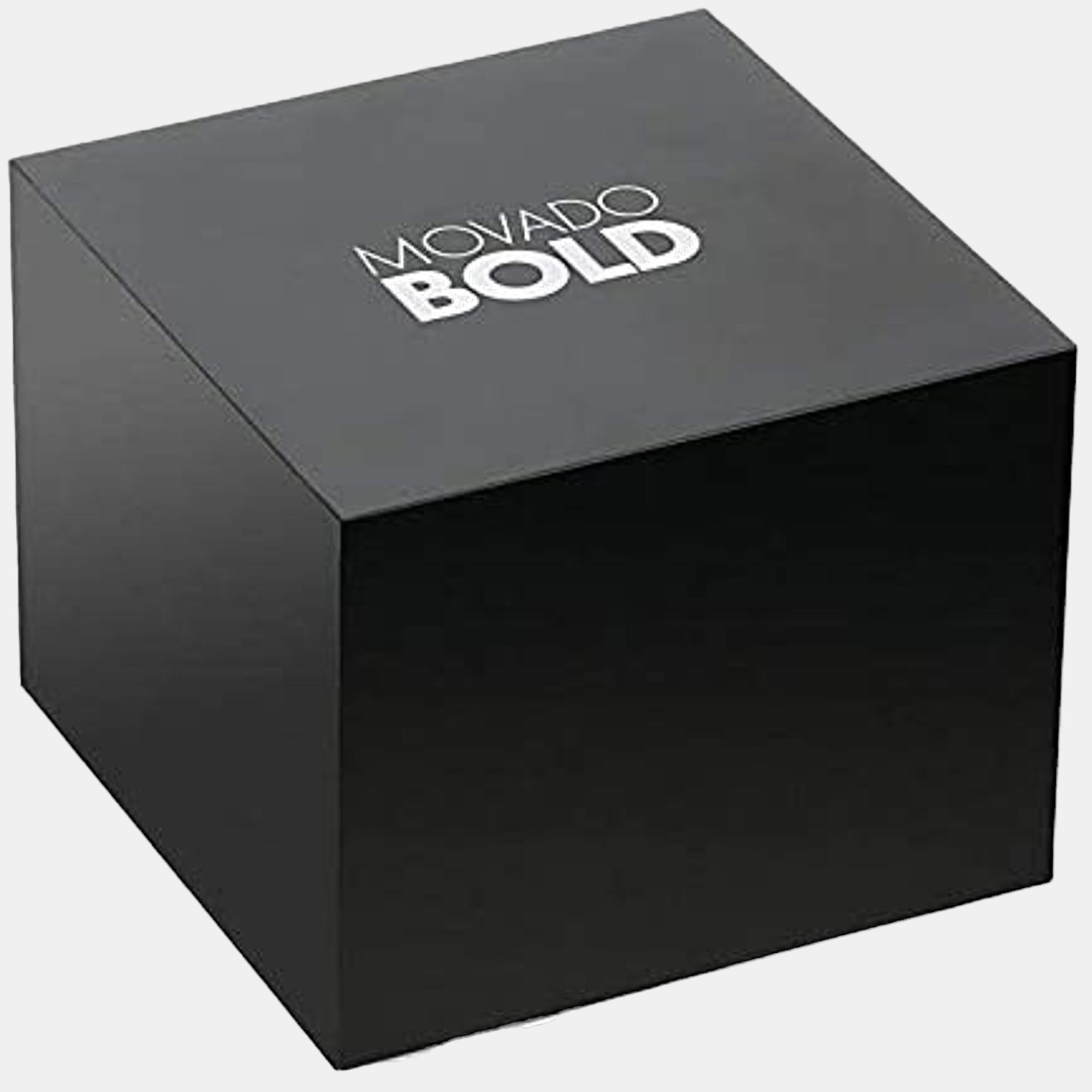 Bold Men Quartz Rose Gold Dial Analog Stainless Steel Watch 3600650