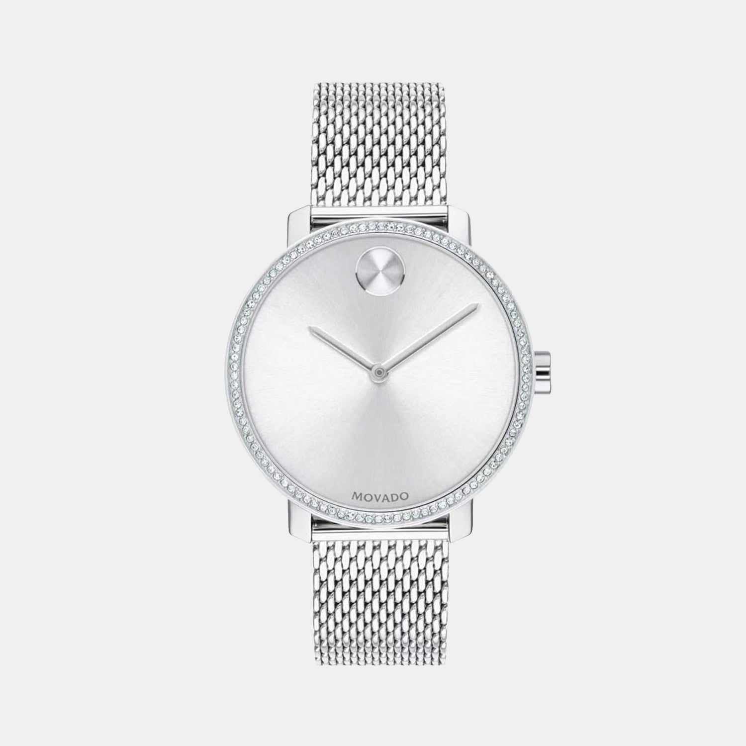 Bold Women Quartz Silver Dial Analog Stainless Steel Watch 3600655