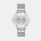 Bold Women Quartz Silver Dial Analog Stainless Steel Watch 3600655