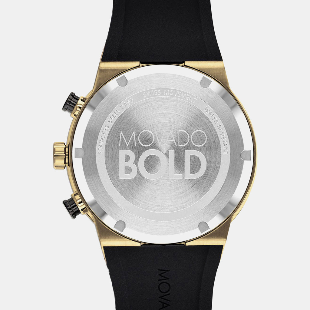 Bold Men Quartz Black Dial Analog Silicone Watch 3600712