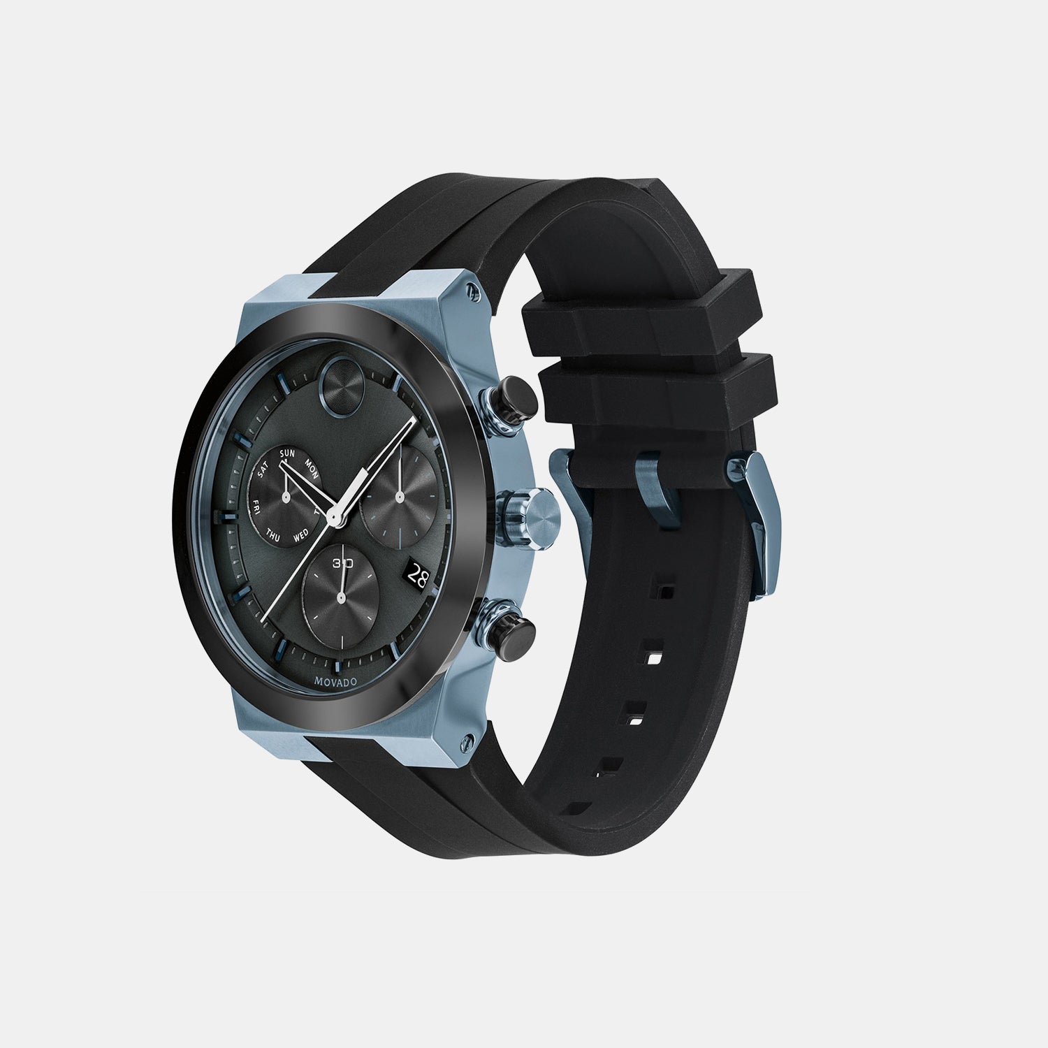 Bold Men Quartz Black Dial Analog Silicone Watch 3600713