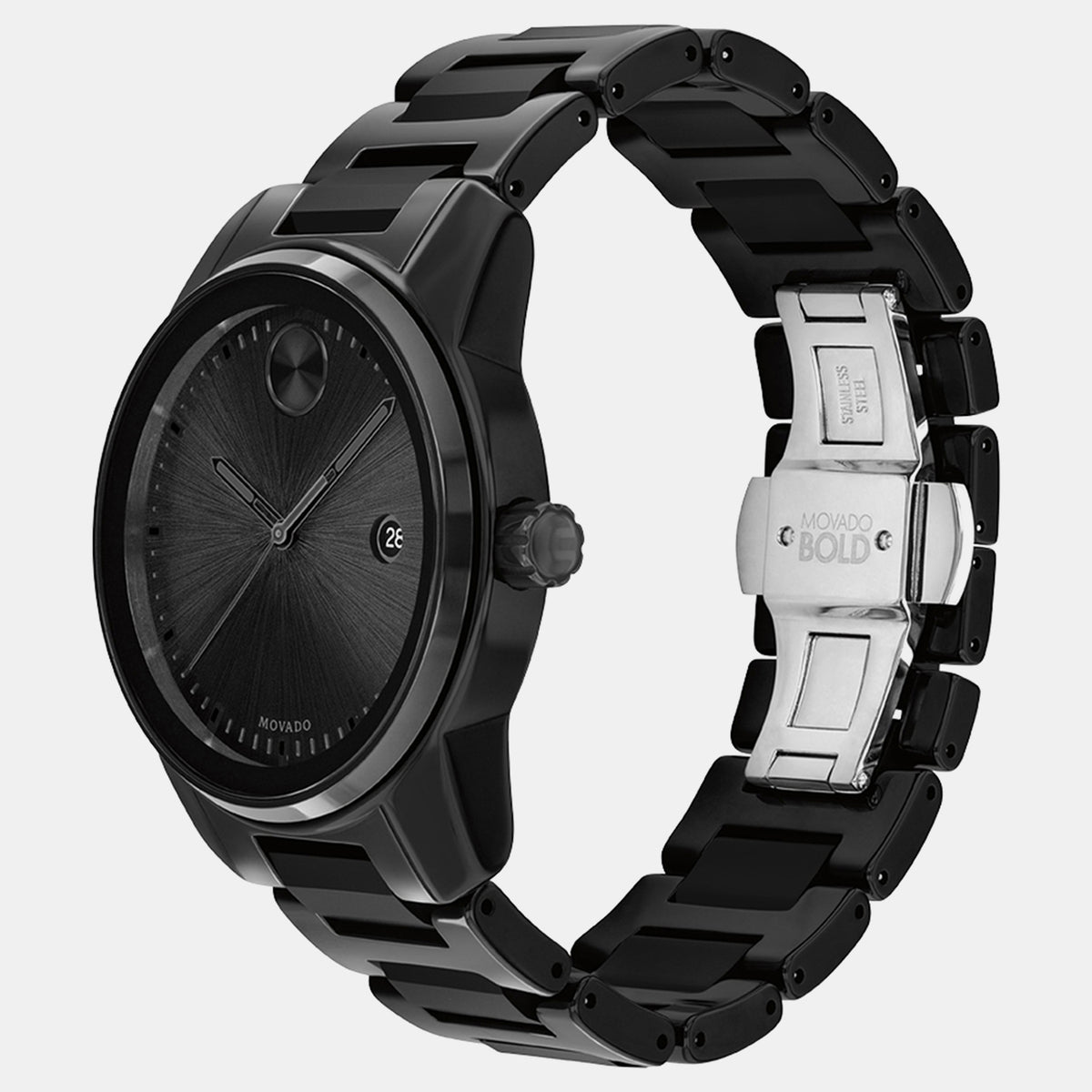 Bold Verso Men Quartz Black Dial Analog Ceramic Watch 3600727