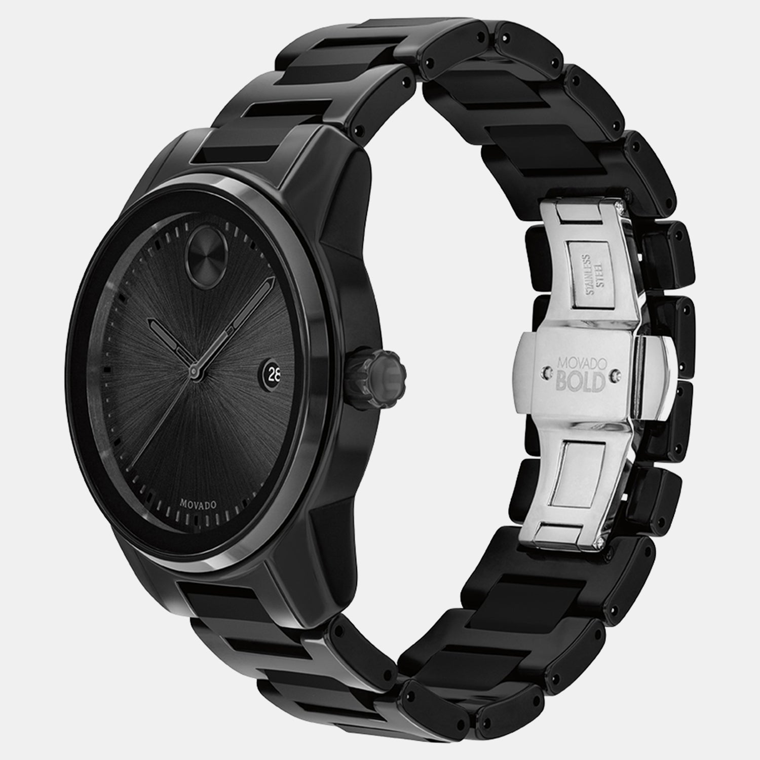Bold Men Quartz Black Dial Analog Ceramic Watch 3600727