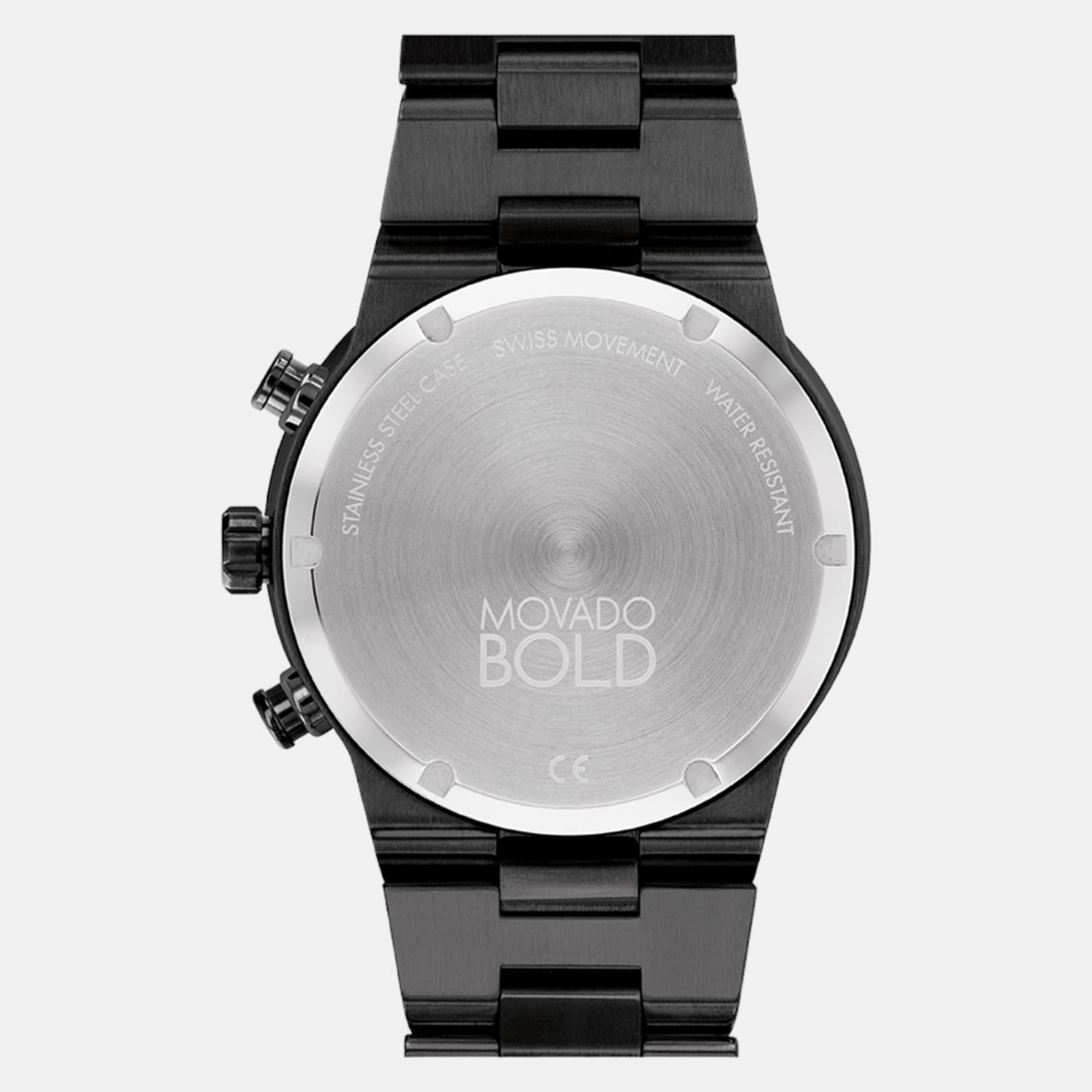 Movado Men Round Black watch