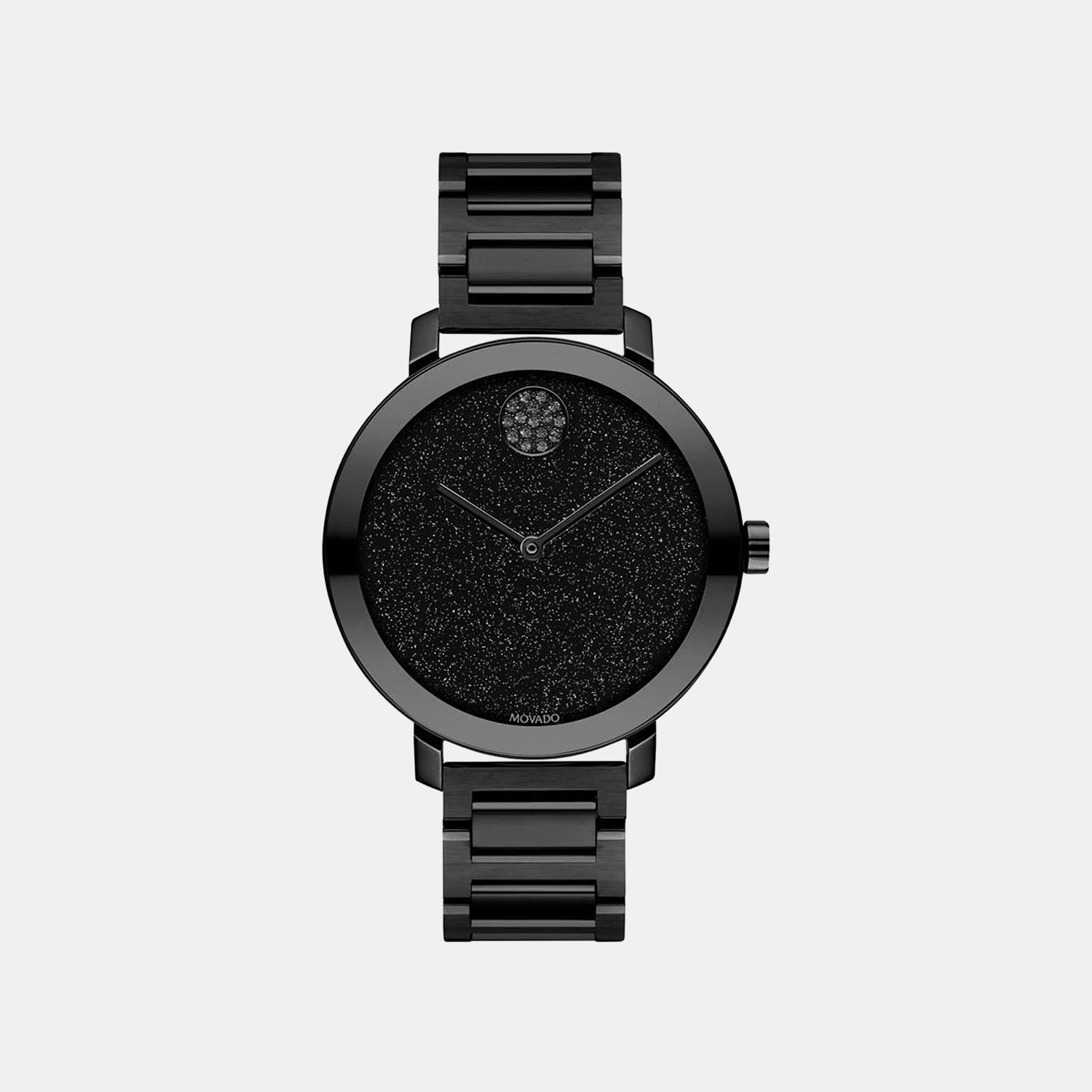 Women Quartz Black Dial Analog Stainless Steel Watch 3600734