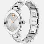 Bold Verso Women Quartz Silver Dial Analog Stainless Steel Watch 3600747