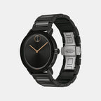 Bold Evolution Men Quartz Black Dial Analog Stainless Steel Watch 3600752