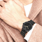 Bold Evolution Men Quartz Black Dial Analog Stainless Steel Watch 3600752