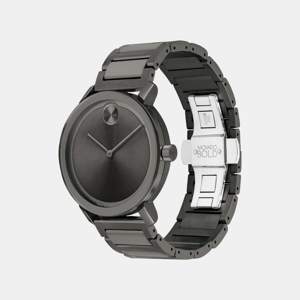 Bold Evolution Men Quartz Grey Dial Analog Stainless Steel Watch 3600796