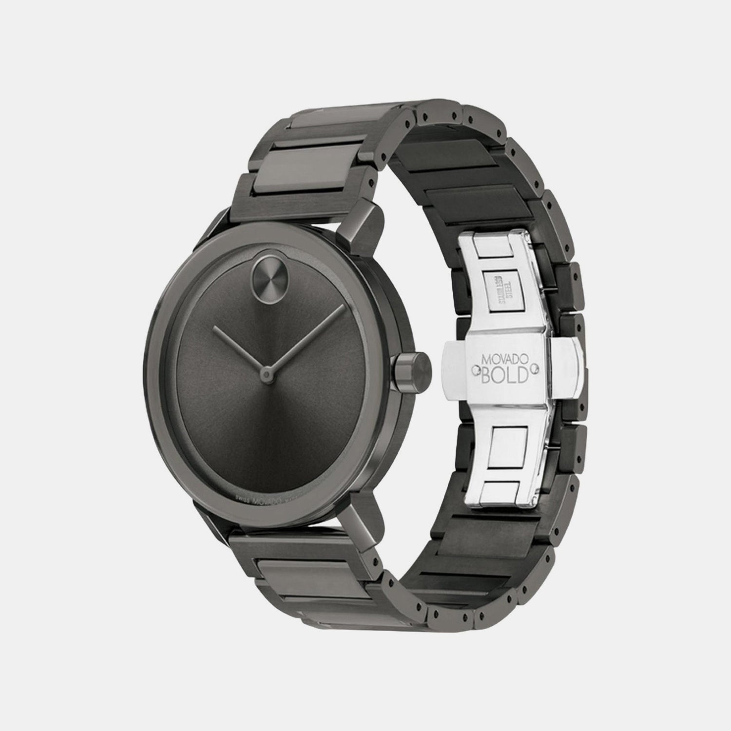 Bold Evolution Men Quartz Grey Dial Analog Stainless Steel Watch 3600796
