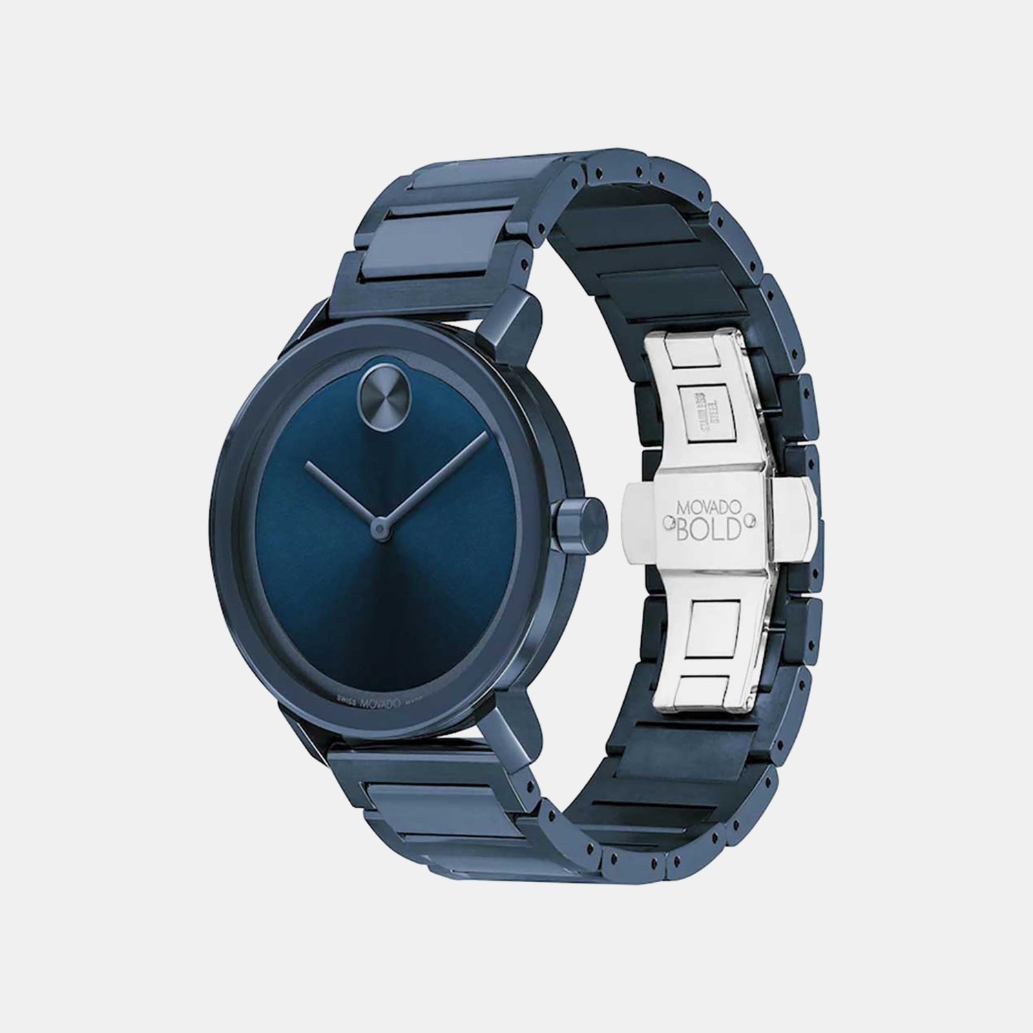 Bold Evolution Men Quartz Blue Dial Analog Stainless Steel Watch 3600797