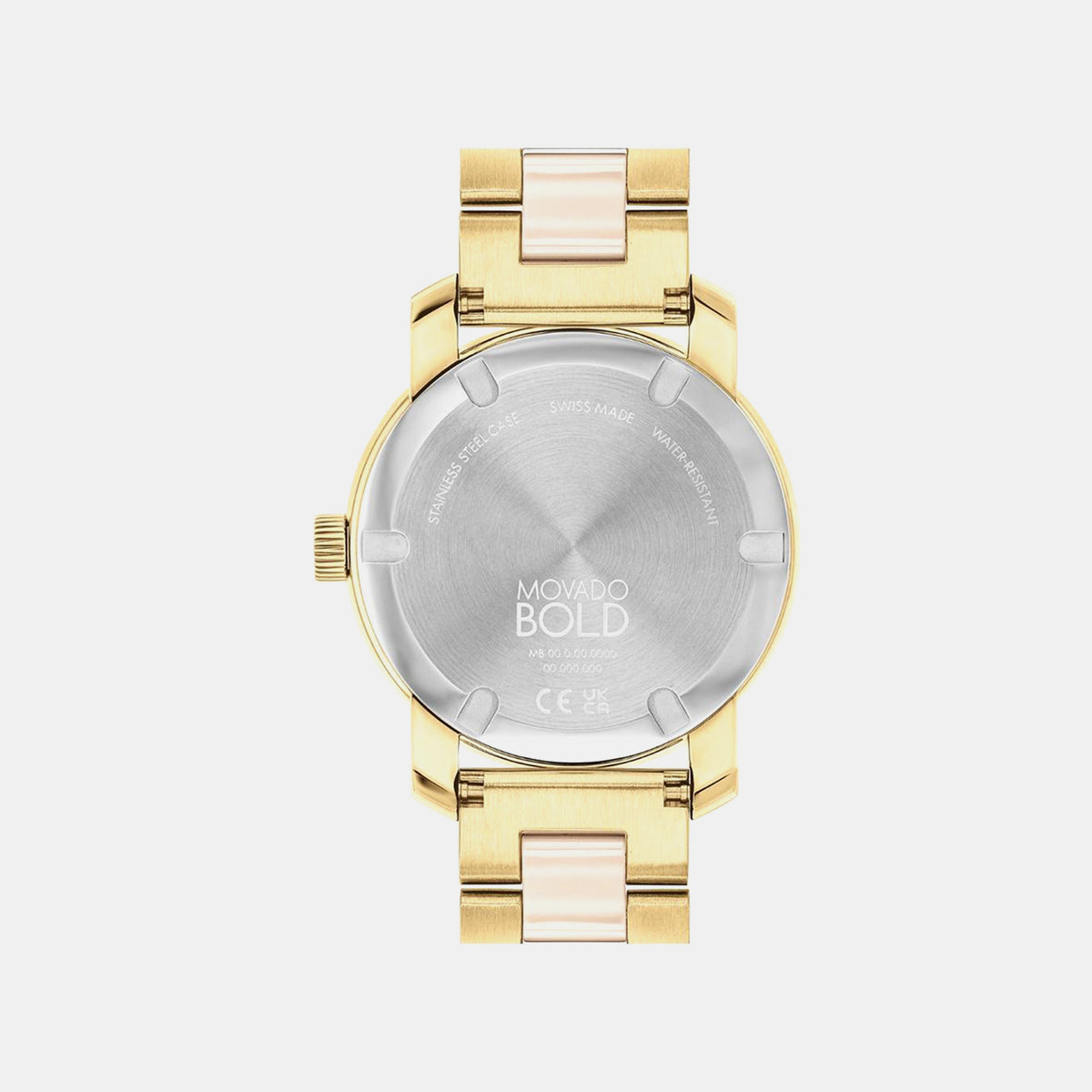 Bold Iconic Women Quartz Beige Dial Analog Stainless Steel Watch 3600800