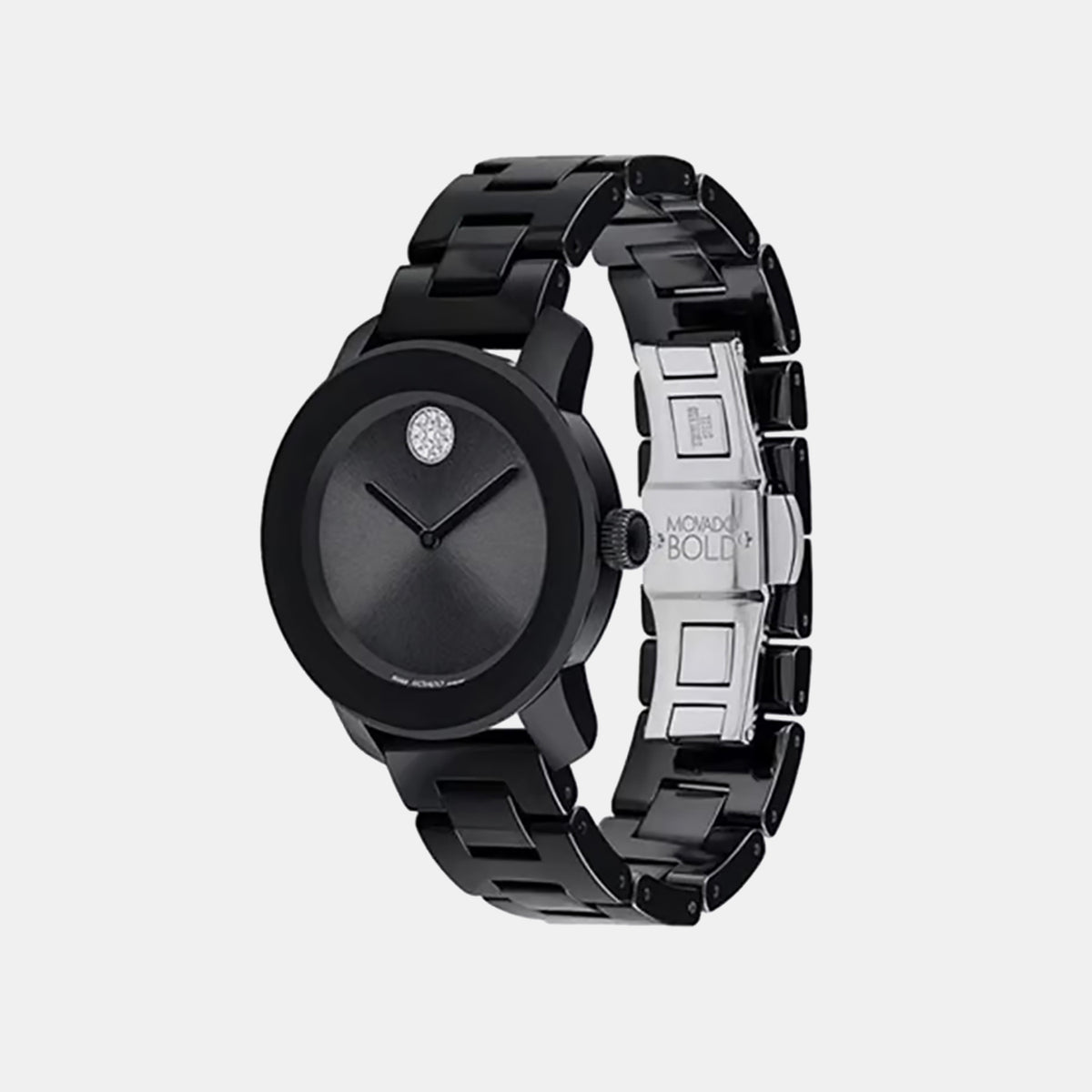 Bold Women Quartz Black Dial Analog Ceramic Watch 3600803