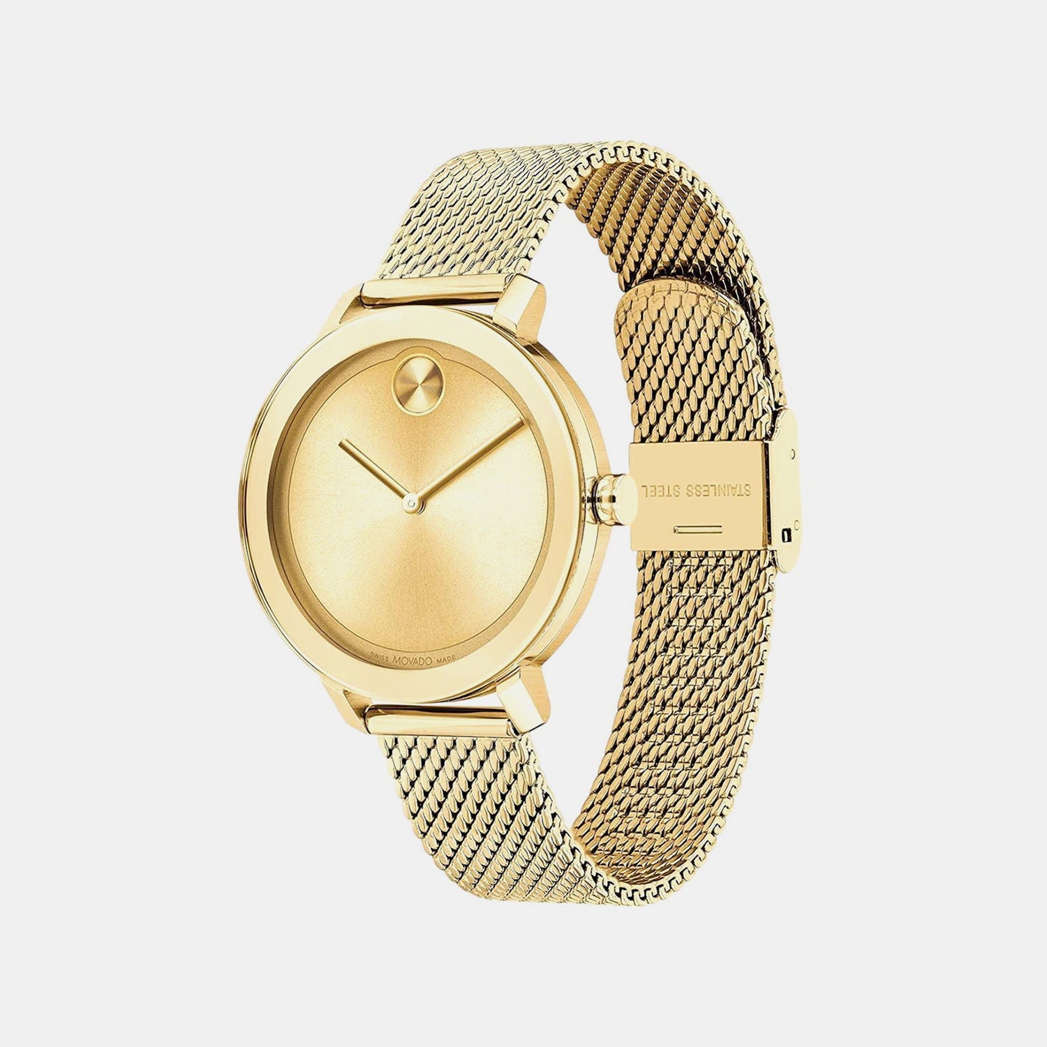 Bold Evolution Women Quartz Gold Dial Analog Stainless Steel Watch 3600814