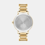 Bold Women Quartz Gold Dial Analog Stainless Steel Watch 3600822