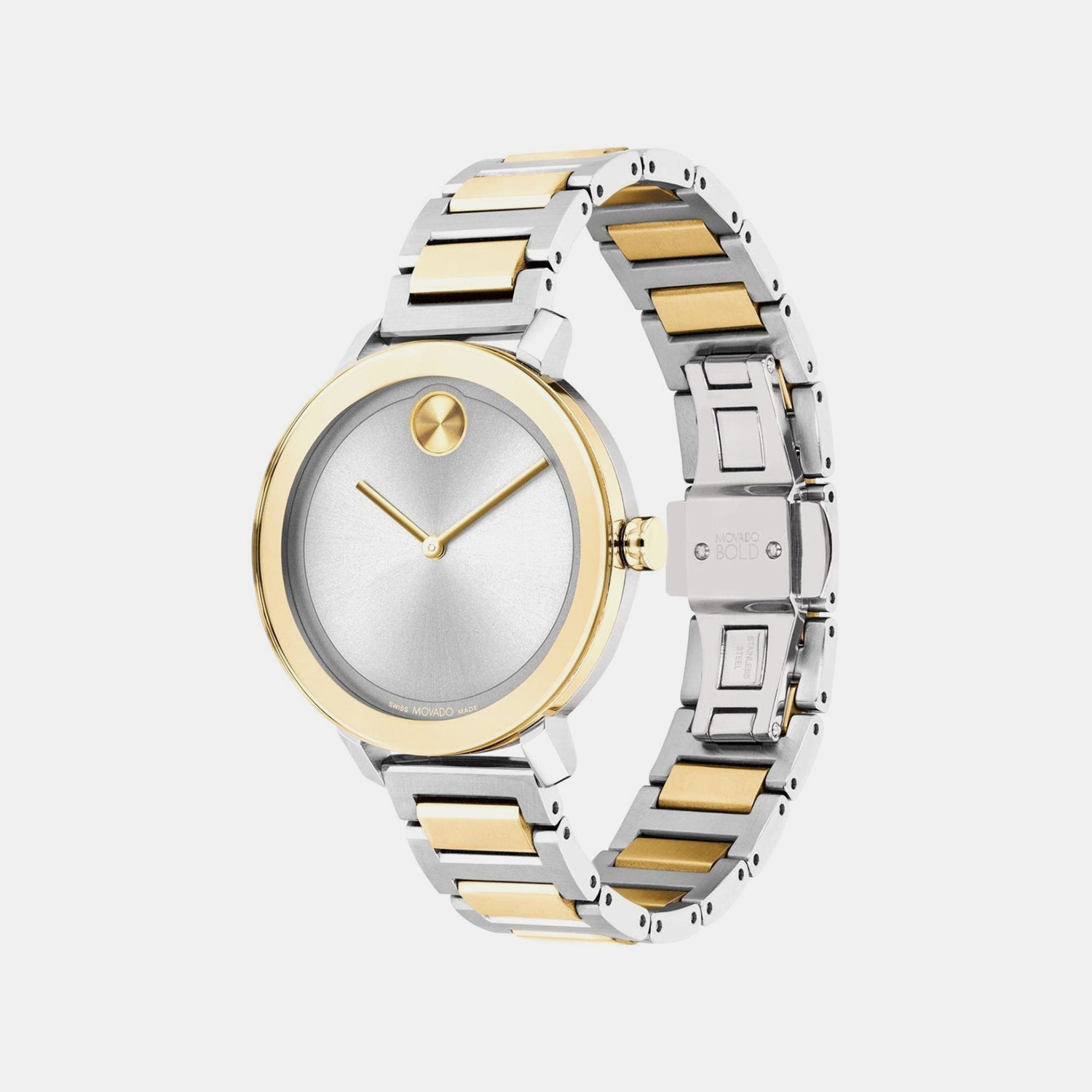 Bold Evolution Men Quartz Grey Dial Analog Stainless Steel Watch 3600825