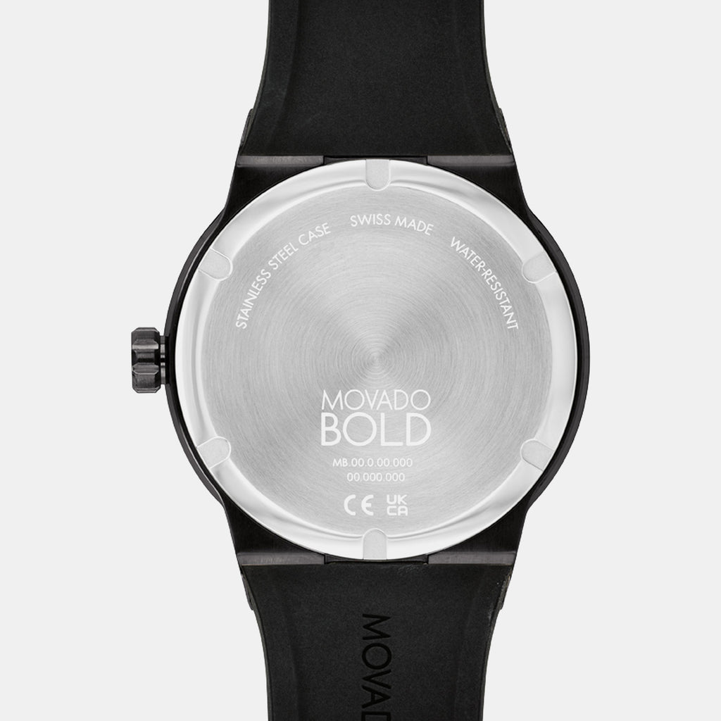 Bold Fusion Men Quartz Black Dial Analog Stainless Steel Watch 3600849