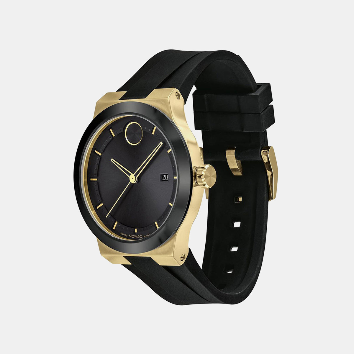 Bold Fusion Men Quartz Black Dial Analog Stainless Steel Watch 3600850