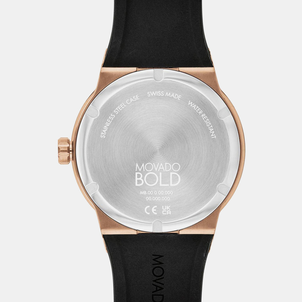 Bold Fusion Men Quartz Black Dial Analog Silicone Watch 3600851