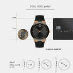 Bold Fusion Men Quartz Black Dial Analog Silicone Watch 3600851
