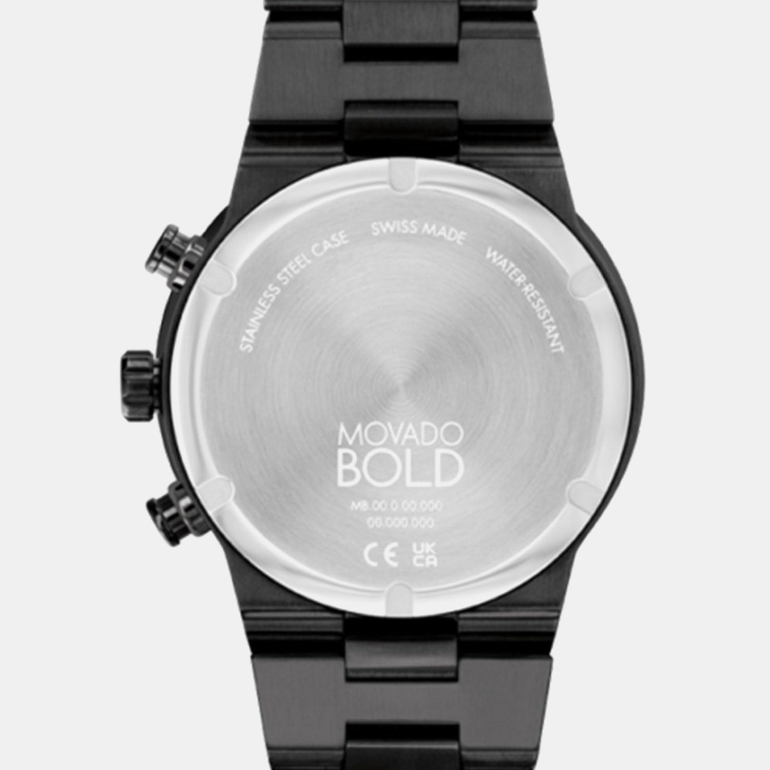 Bold Fusion Men Quartz Black Dial Chronograph Stainless Steel Watch 3600857