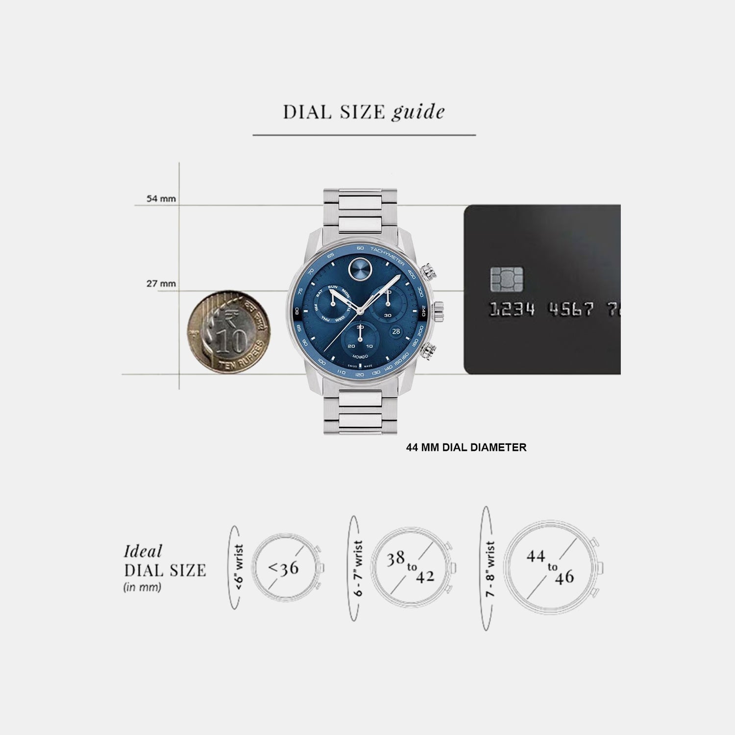 Bold Verso Men Quartz Blue Dial Chronograph Stainless Steel Watch 3600865