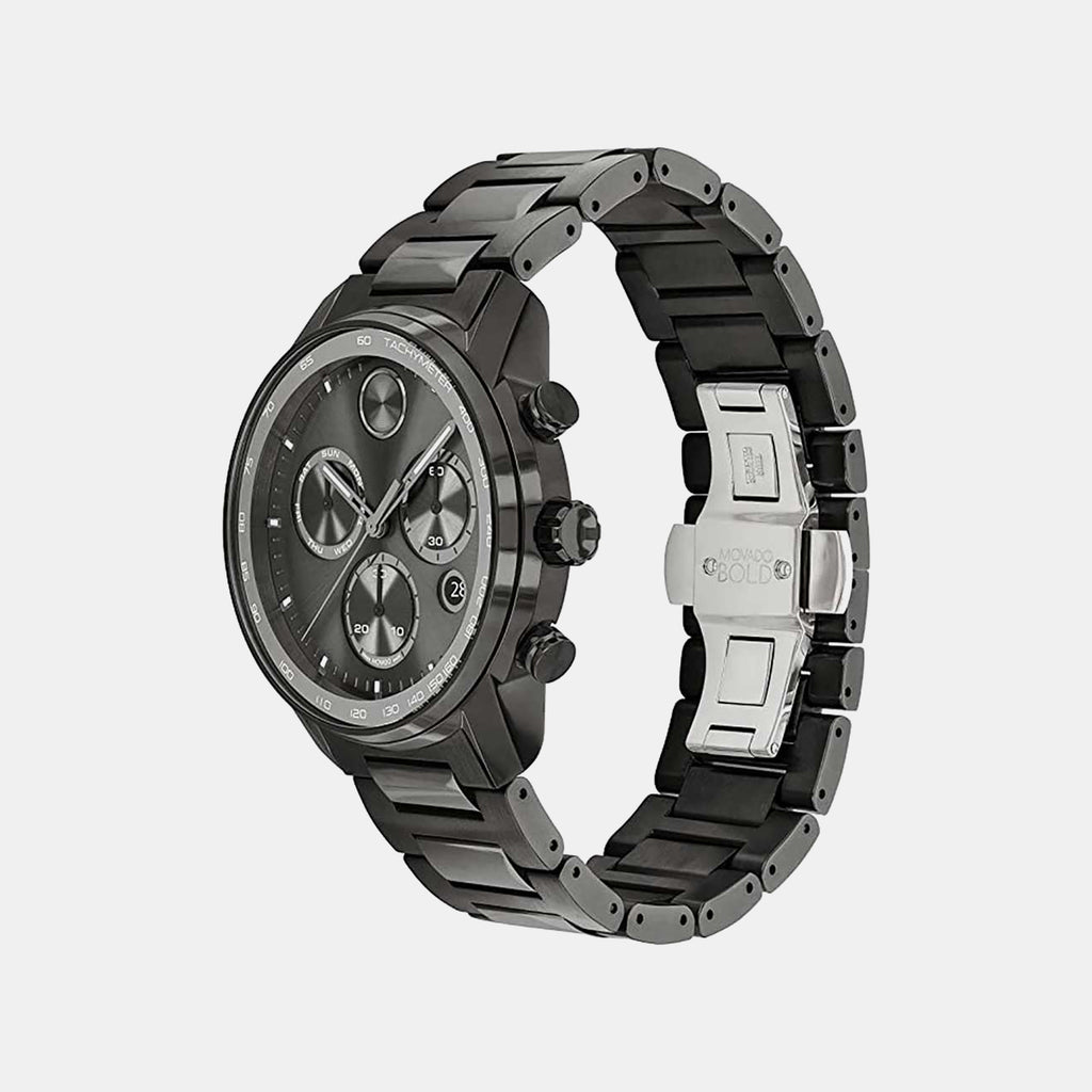 Bold Verso Men Quartz Grey Dial Chronograph Stainless Steel Watch 3600867