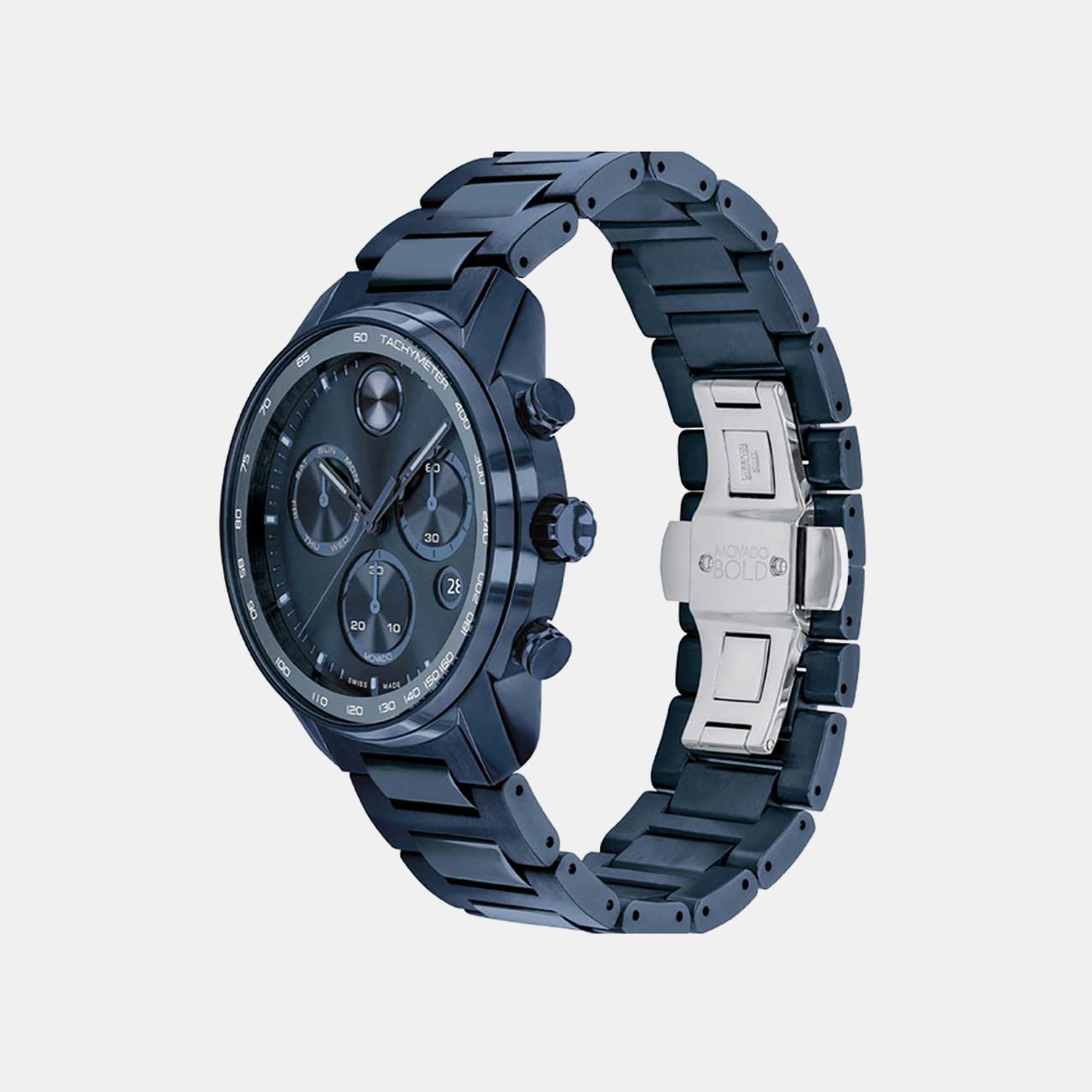 Bold Verso Men Quartz Blue Dial Chronograph Stainless Steel Watch 3600868