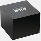 Bold Women Quartz Gold Dial Analog Stainless Steel Watch 3600871