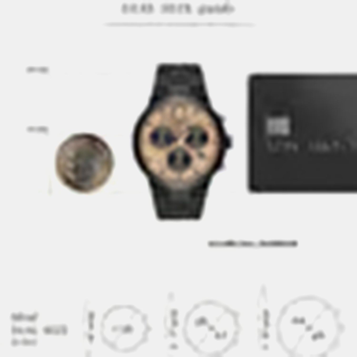 Bold Fusion Men Quartz Brown Dial Chronograph Stainless Steel Watch 3600897