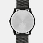 Bold Men Quartz Black Dial Analog Stainless Steel Watch 3600904