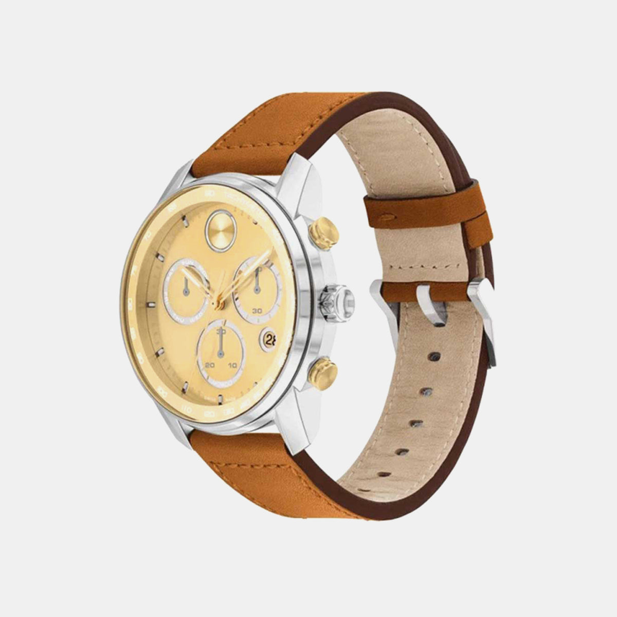 Bold Verso Men Quartz Gold Dial Chronograph Stainless Steel Watch 3600908