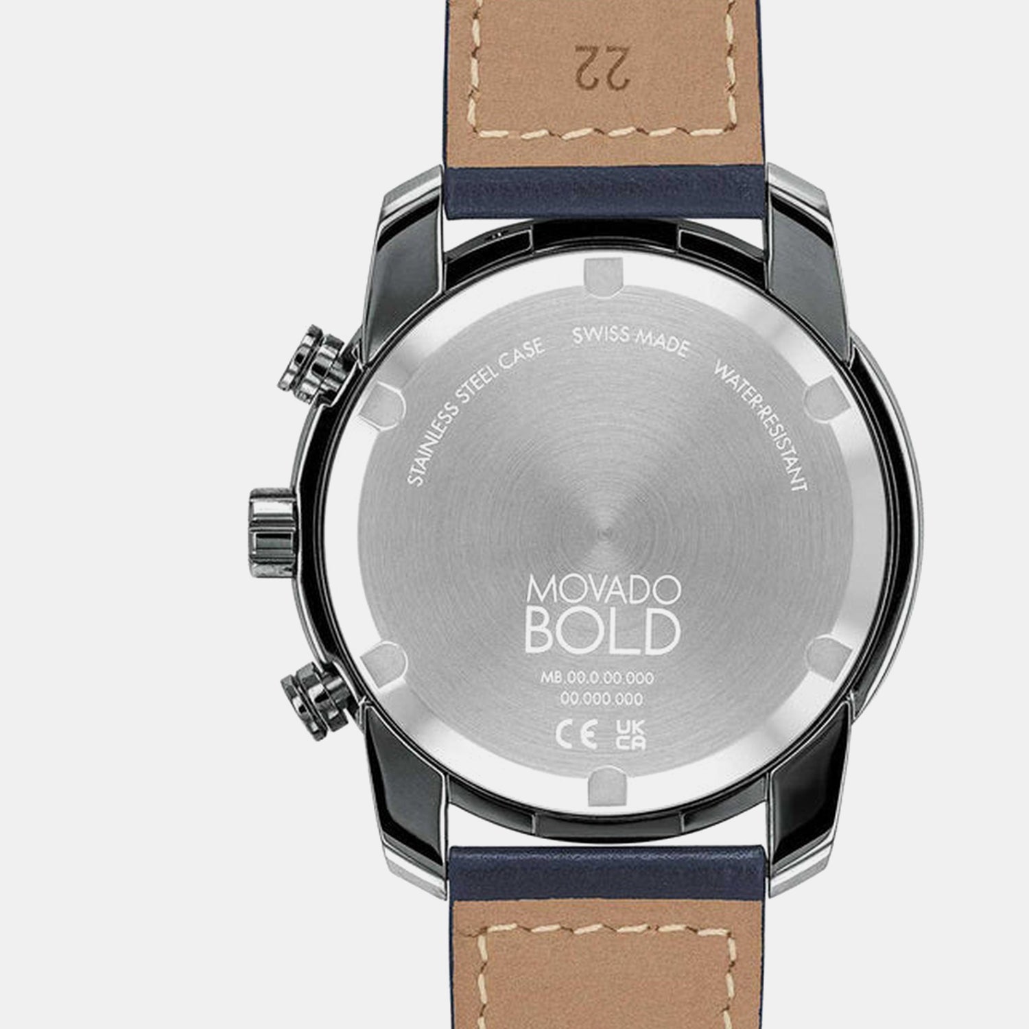 Bold Verso Men Quartz Grey Dial Chronograph Leather Watch 3600909