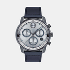 Bold Verso Men Quartz Grey Dial Chronograph Leather Watch 3600909