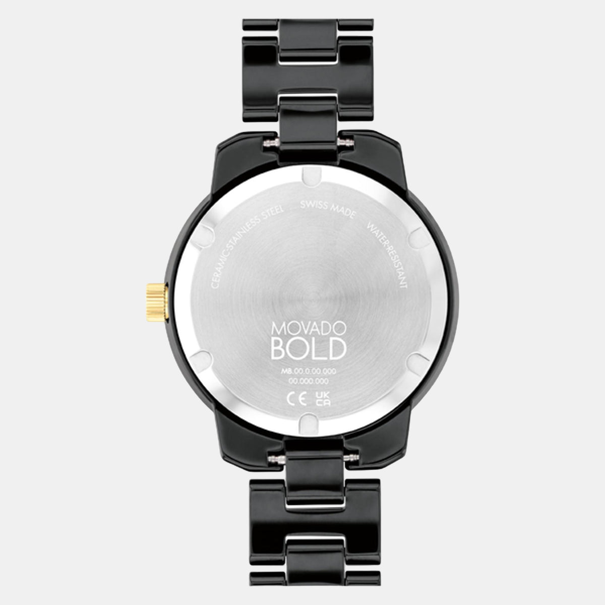 Bold Verso Women Quartz Black Dial Analog Ceramic Watch 3600936
