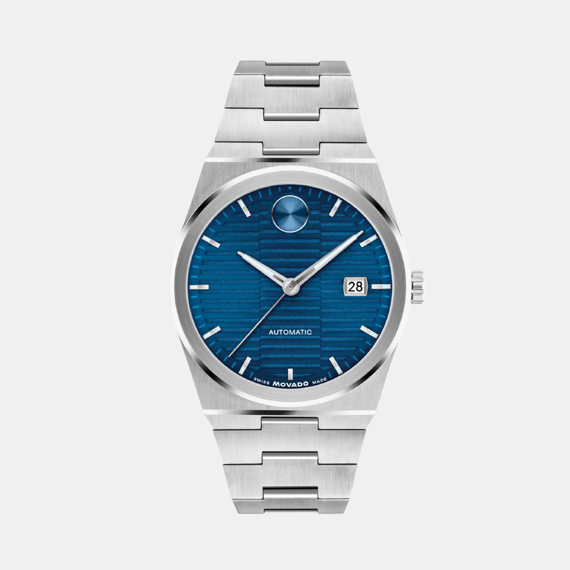 Movado Round Blue Analog watch