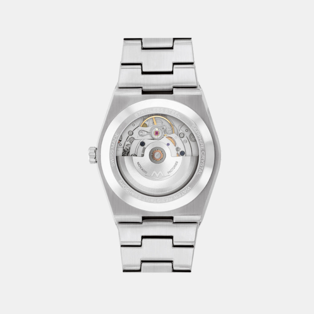 Bold Men Quartz Black Dial Analog Stainless Steel Watch 3600941