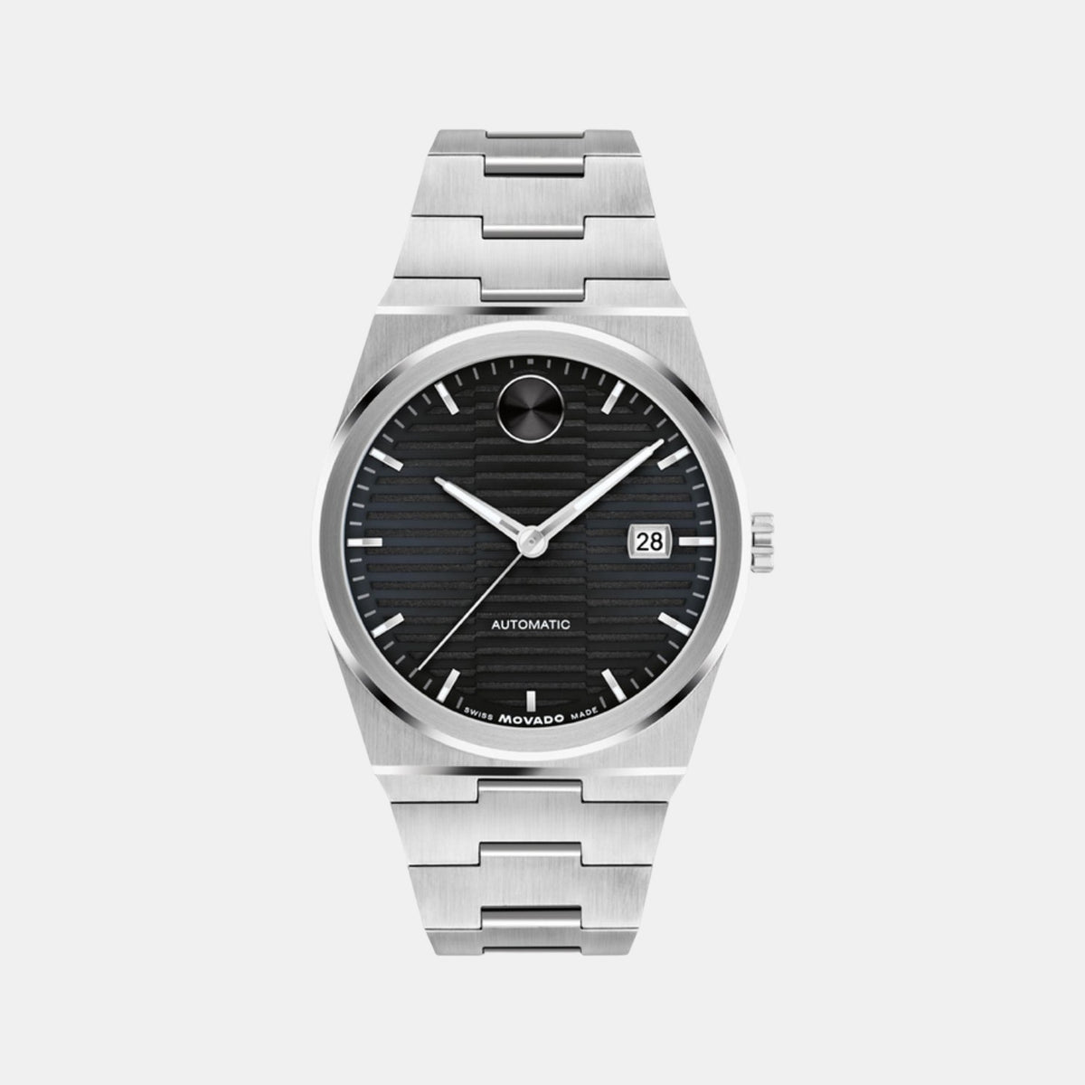Bold Quest Men Automatic Black Dial Analog Stainless Steel Watch 3600941
