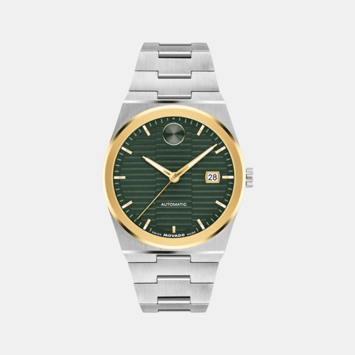Bold Quest Men Automatic Green Dial Analog Stainless Steel Watch 3600942