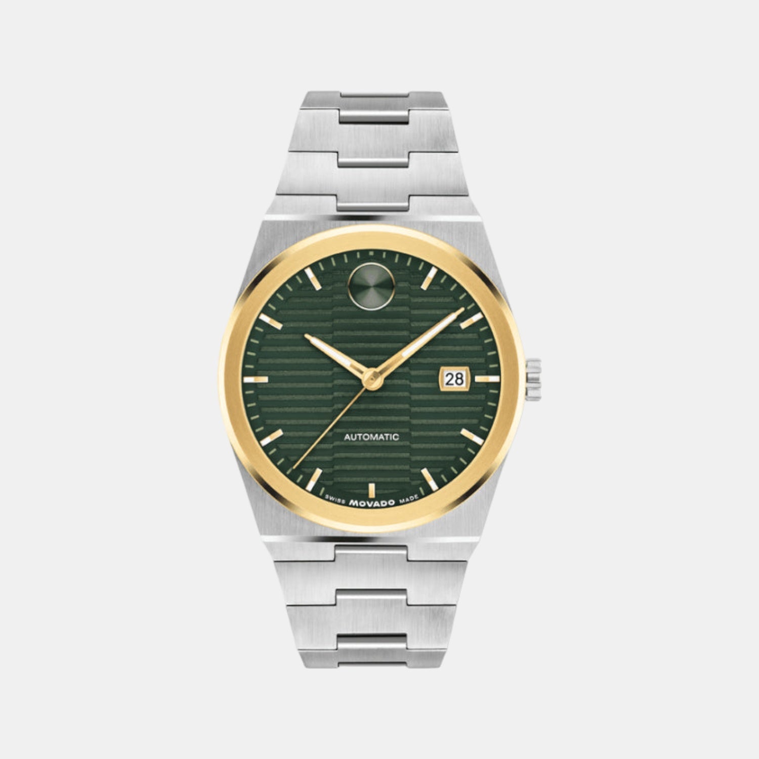 Bold Women Automatic Green Dial Analog Stainless Steel Watch 3600942