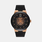 Bold Fusion Men Quartz Silver Dial Analog Rubber Watch 3600947