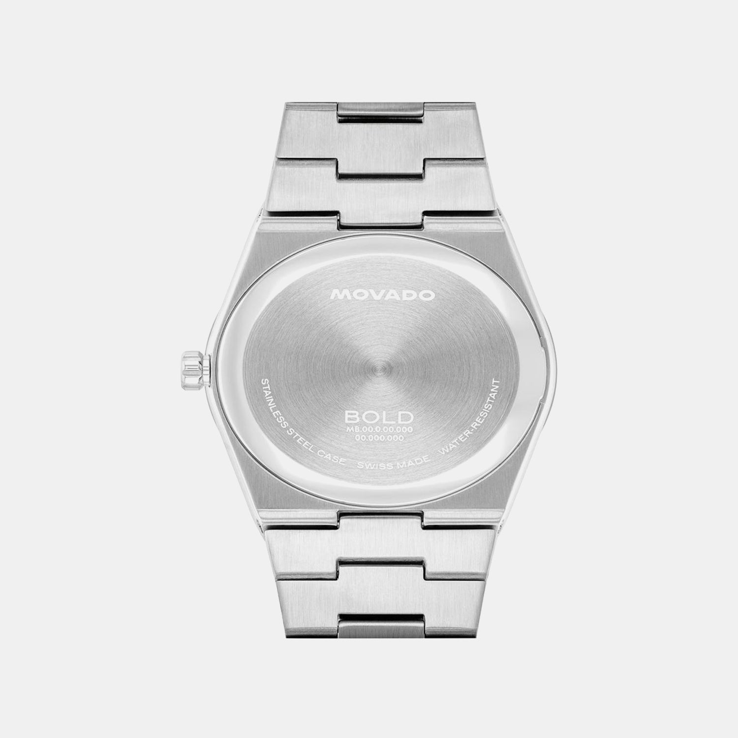 Bold Men Quartz White Dial Analog Stainless Steel Watch 3600972