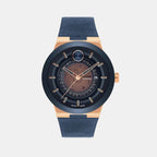 Bold Fusion Automatic Men Quartz Two Tone Dial Analog Rubber Watch 3601005