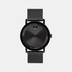 Movado Round Black Analog watch
