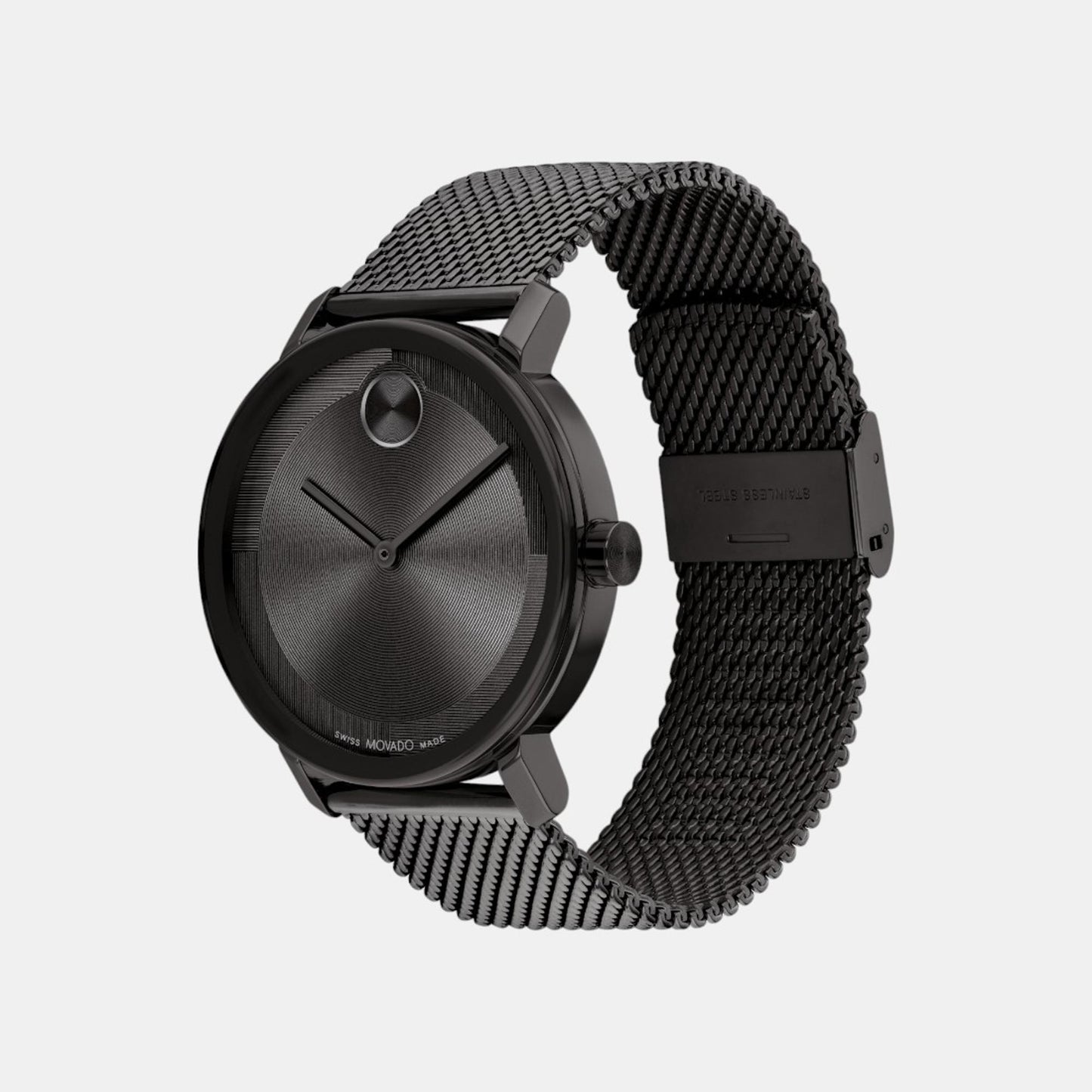 Men Analog Black Mesh Watch 3601072