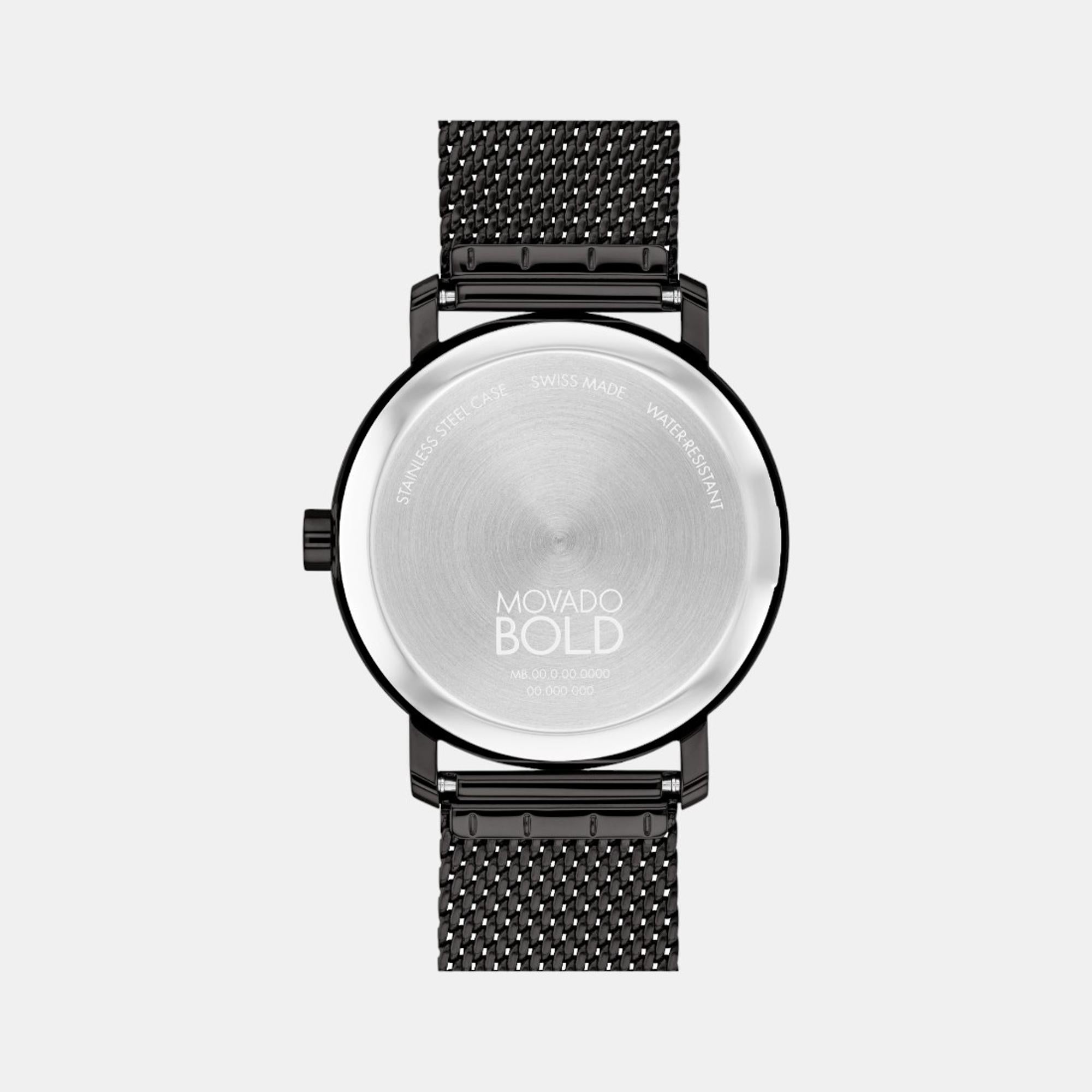 Movado Men Round Black watch