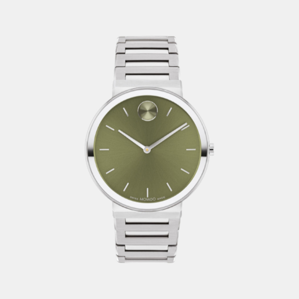 Bold Horizon Men Quartz Green Dial Analog Stainless Steel Watch 3601074