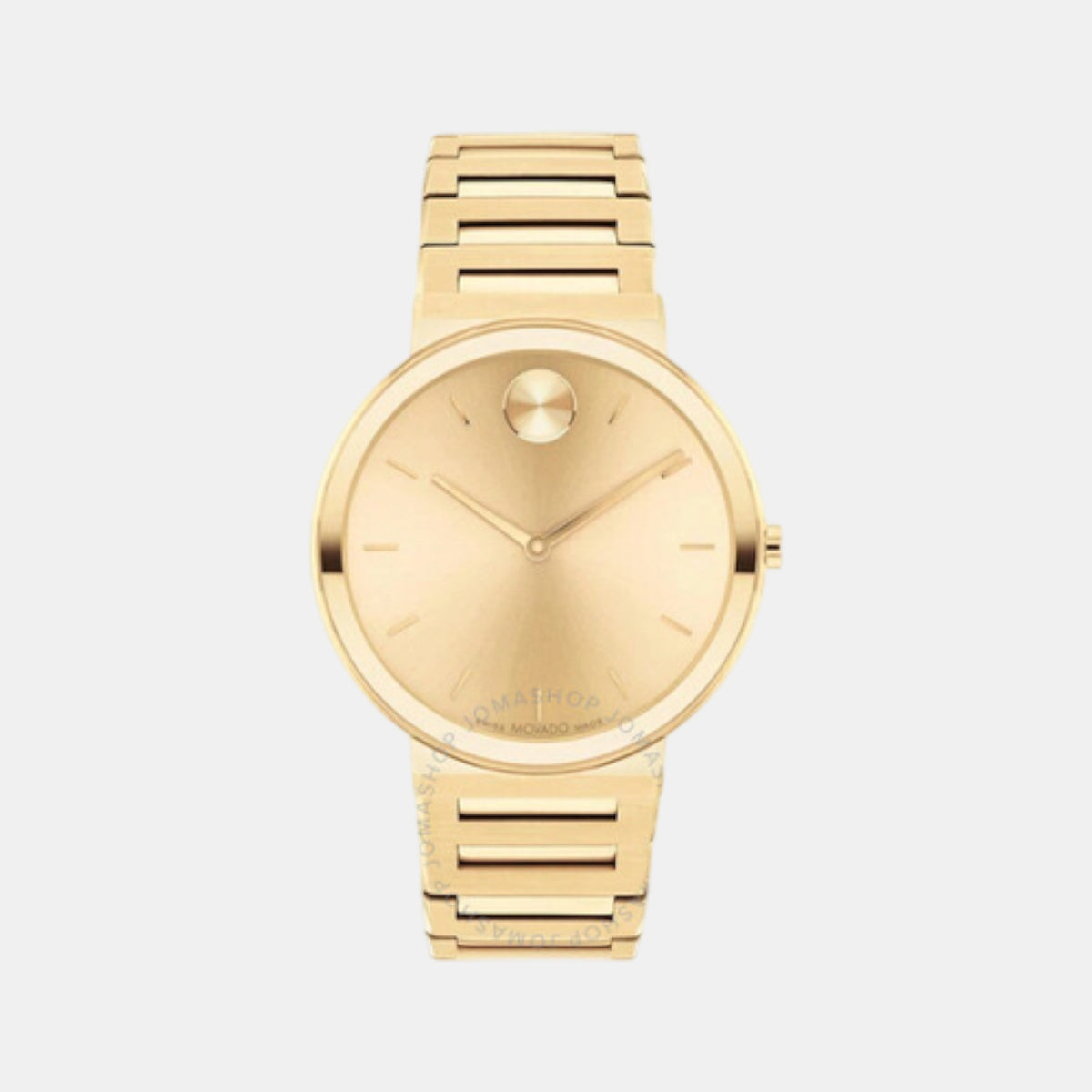 Bold Horizon Men Quartz Yellow Dial Analog Stainless Steel Watch 3601081