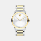 Movado Round Silver Analog watch
