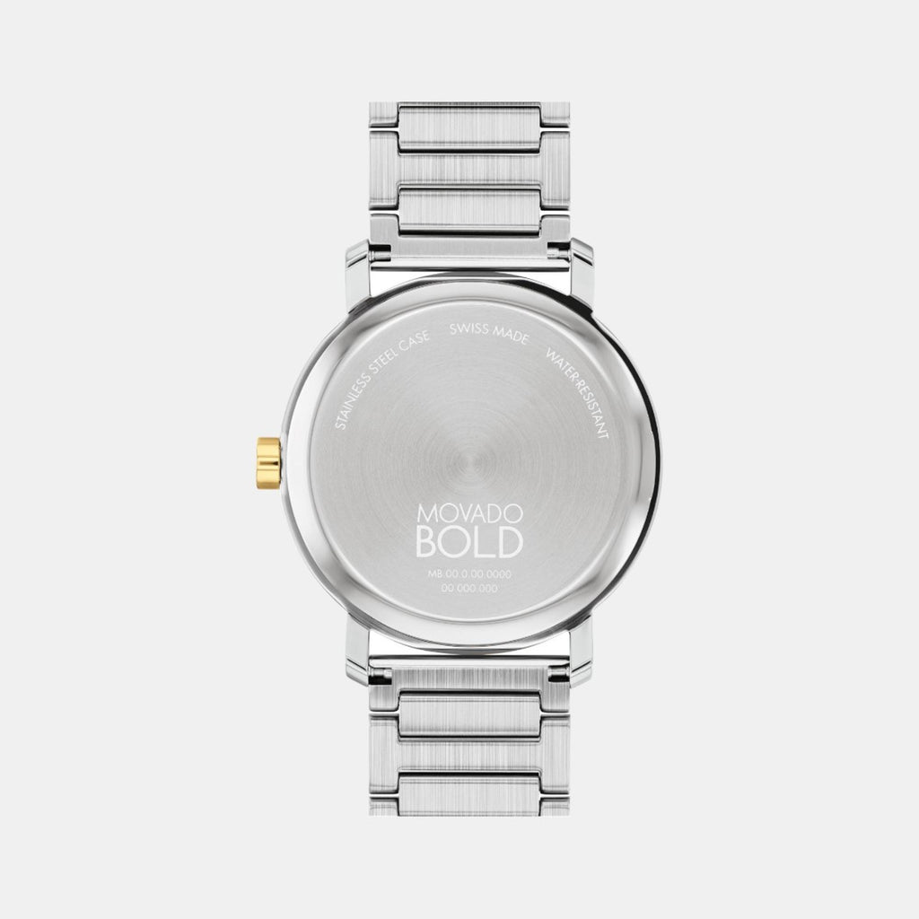 Movado Men Round Silver watch